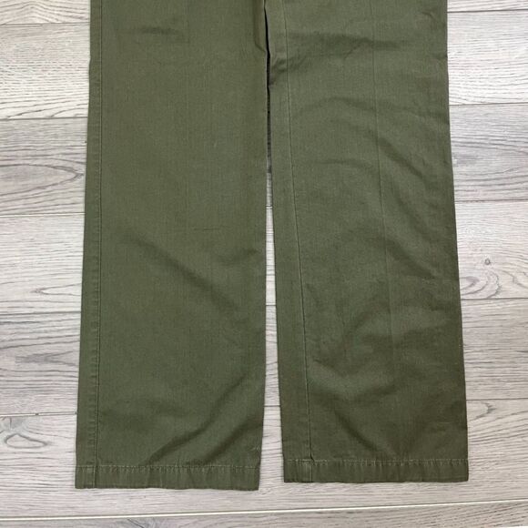 Lacoste Womens Size 8 Green Cotton Straight Leg Chino NEW Pants - Picture 9 of 9